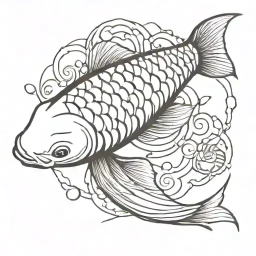 A Koi Fish