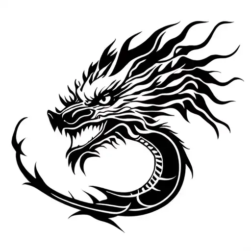 Samurai Geisha Dragon