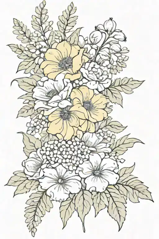 May August September November Birth Flowers Bouquet