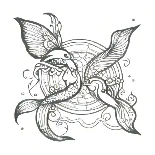 Pisces And Gemini Symbol