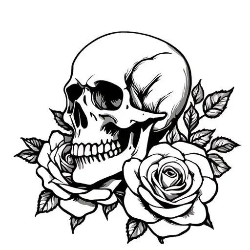 Skull And Roses