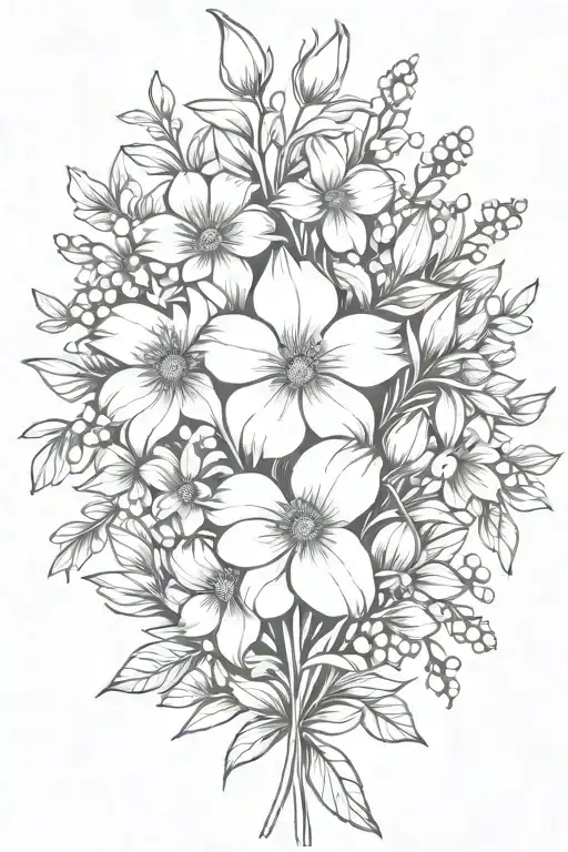 March And April Birth Flower Bouquet