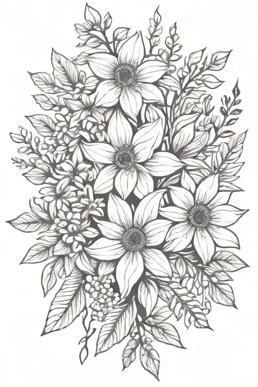 March And April Birth Flower Bouquet