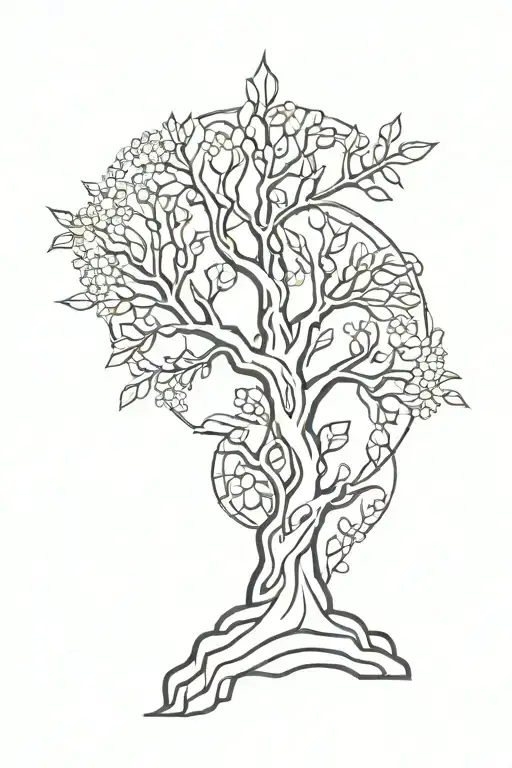 Thors Hammer Above Tree Of Life