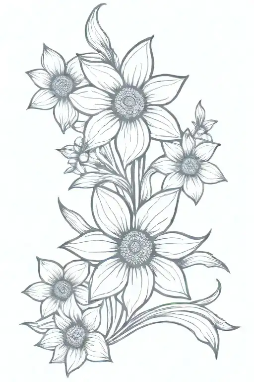 Daisies And Daffodils