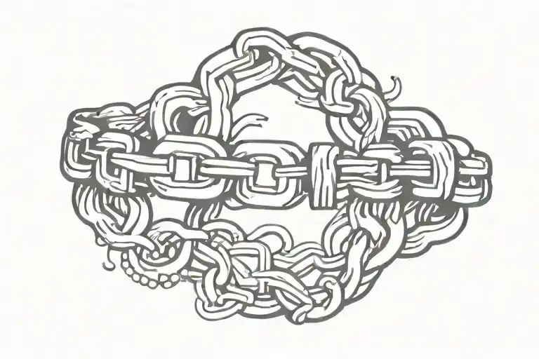 Log Chain Bracelet Style