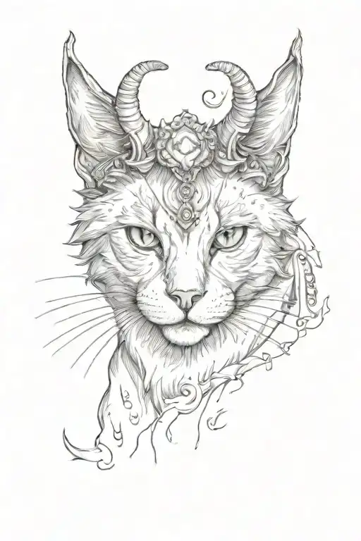 Cat With Horns
