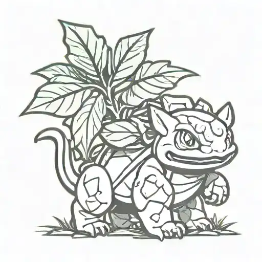 Ivysaur Pokemon Etched