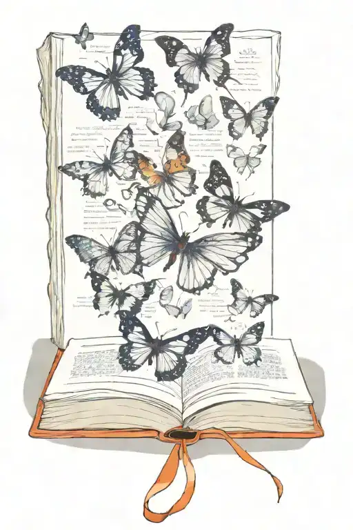 Book With Butterfly Made