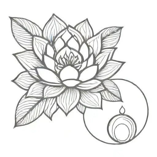 Lotus And Saturn Planet