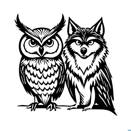 Owl And Wolve