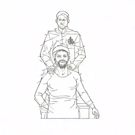 A Man And A Woman Posing In Front Of A Christmas Tree