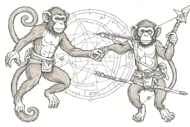 Monkey And Sagittarius