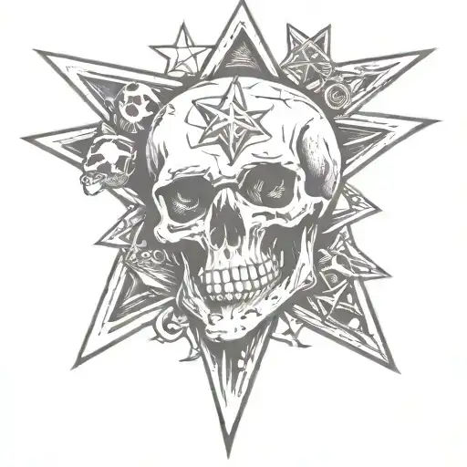 Skull Star Dice