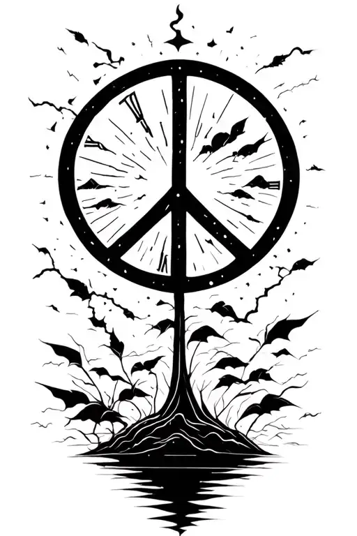 Peace And Lightining Storm And Time And Nature