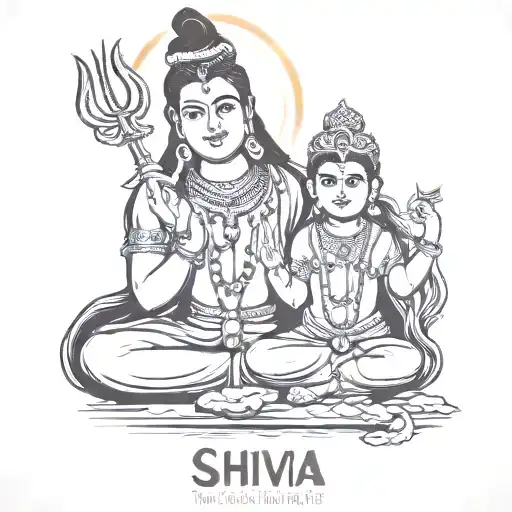 Lord Shiva With Mom Name