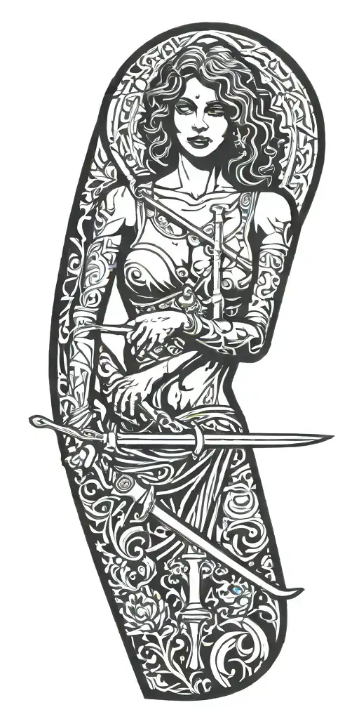 Libra And Young Sexy Girl Betrays With Knife