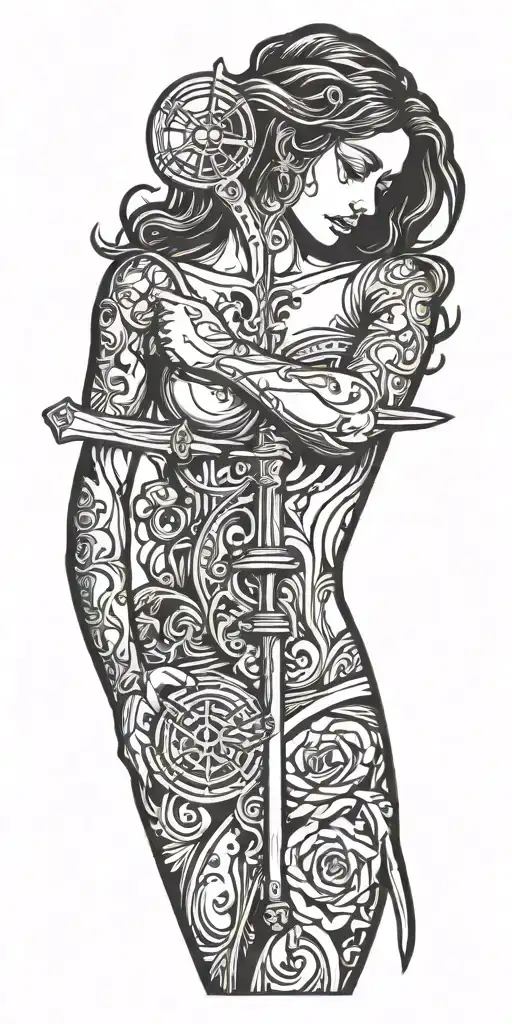 Libra And Young Sexy Girl Betrays With Knife