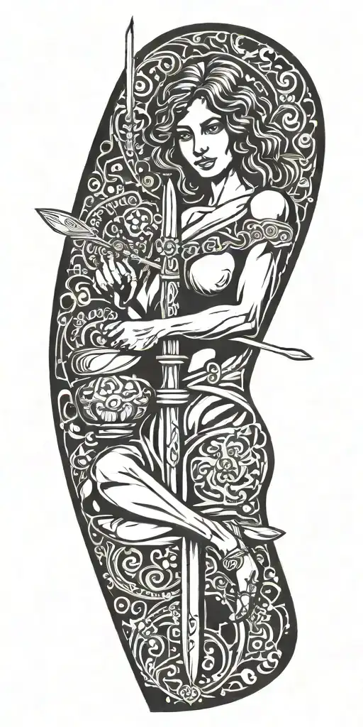 Libra And Young Sexy Girl Betrays With Knife