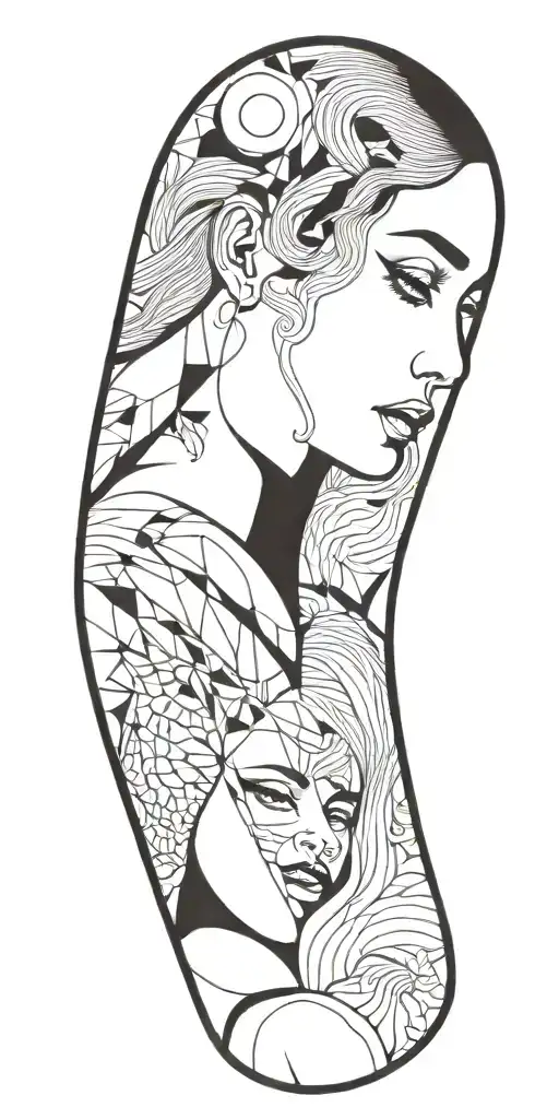 Scales And Young Girl Who Treat Man