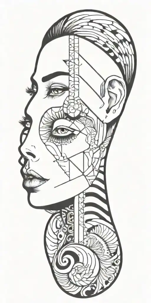 Scales And Young Girl Who Treat Man