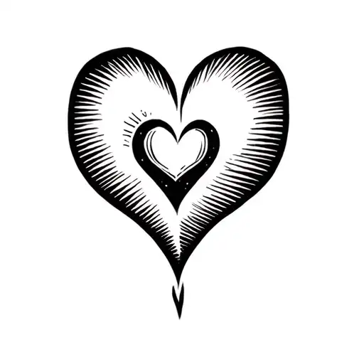 Heavy Heart Symbolizing Love