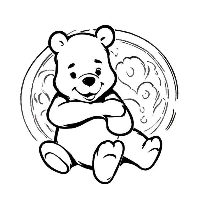 Winnie The Pooh Sitting