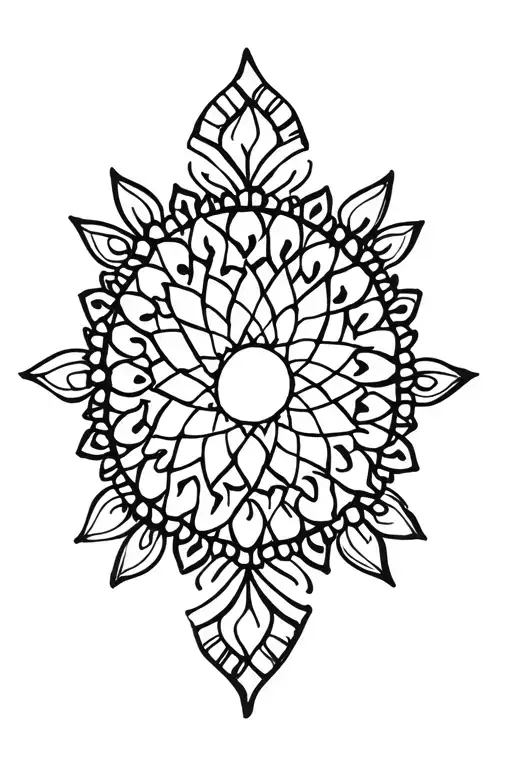 Mandala Henna Tattoo Design