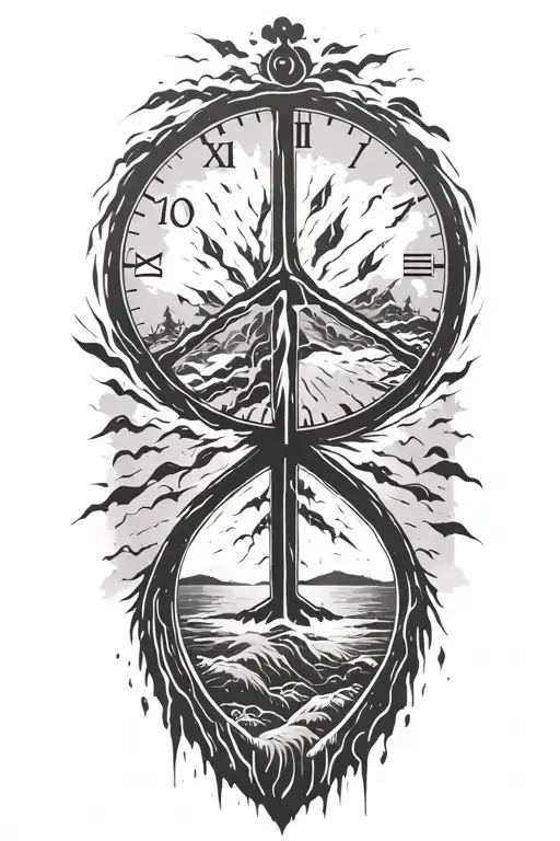 Peace And Lightining Storm And Time And Nature