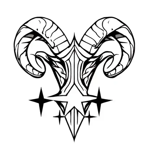 Aries And Aquaris Stars Combined