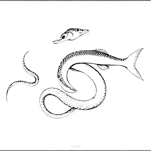 Snake And Fish