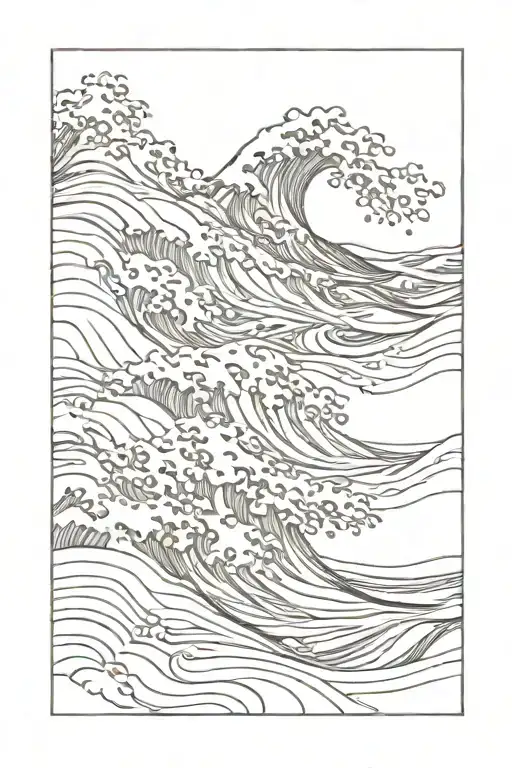 Wave Line Drawing