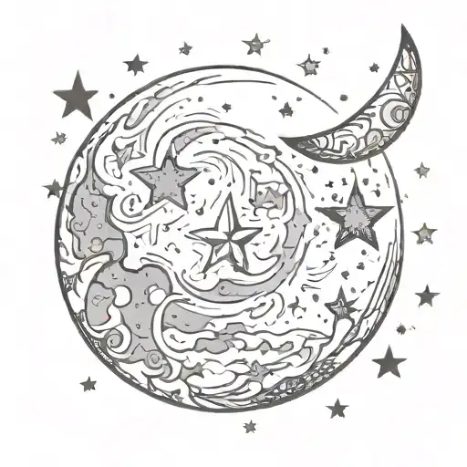 Moon And Stars