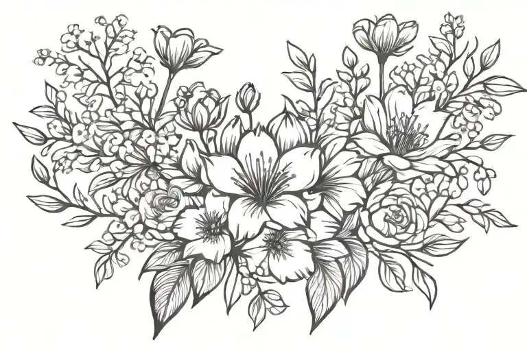 Birth Flower Bouquet