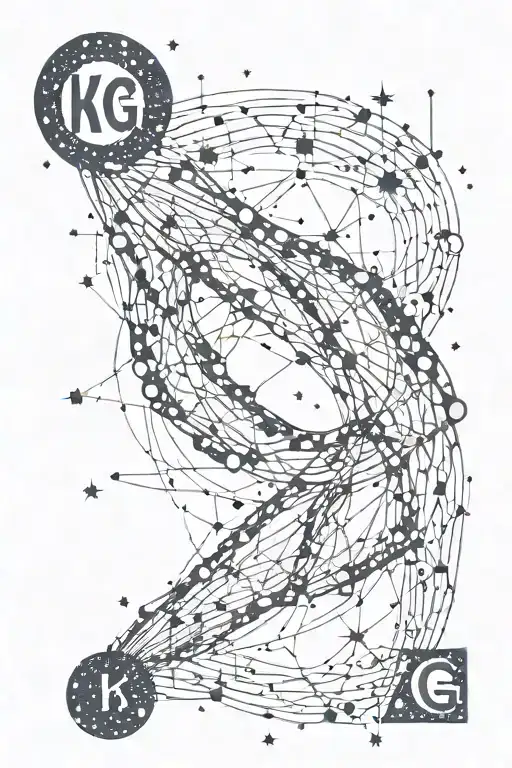 Cancer Constellation With The The Letters Kg