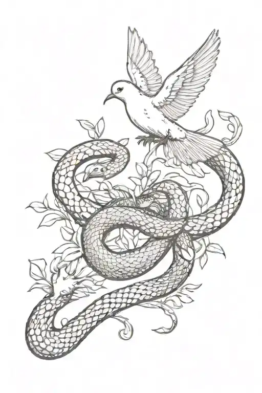 Dove And Snake