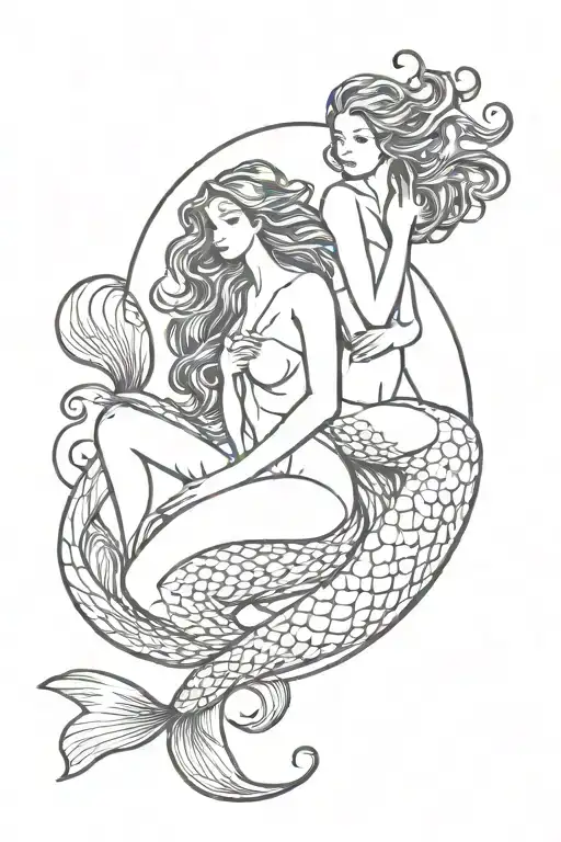 Selkie And Mermaid Sitting