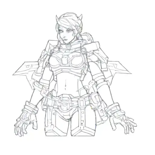 A Female Character From A Video Game