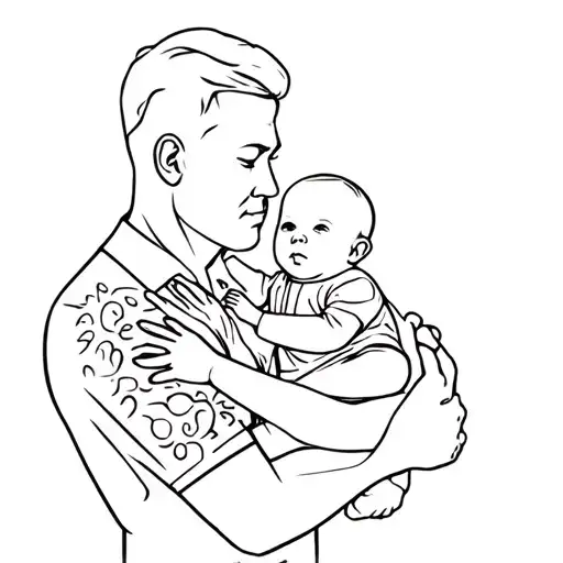 A Man Holding A Baby