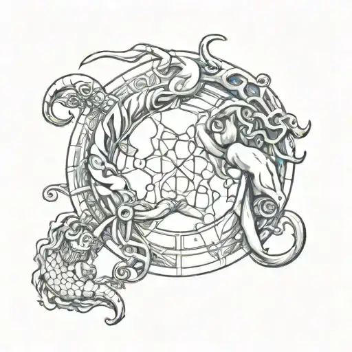 Zodiac Sign Intertwined