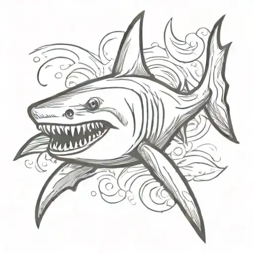 Simple Traditional Shark Emerging