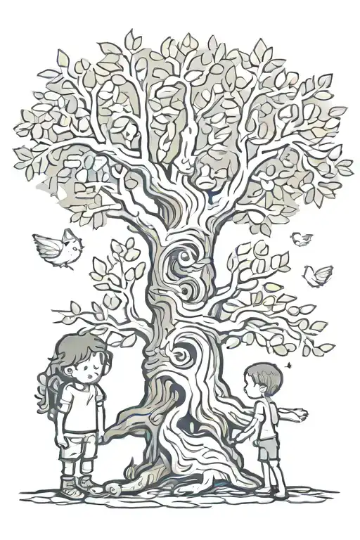 Tree Of Life And Sad Boy