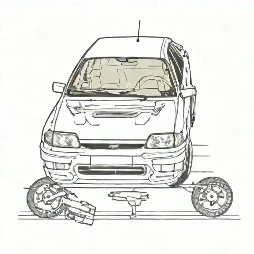 1995 Escort Rs Cosworth With Skeleton