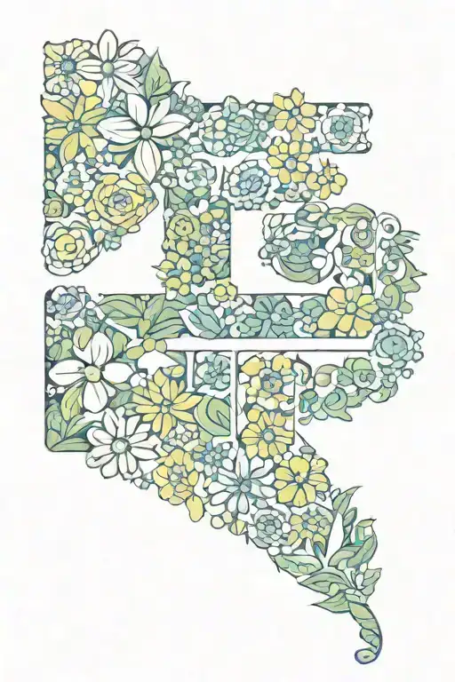 Loyalty Symbol Made Entirely Of Flowers