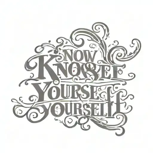 Know Yourself Lettering