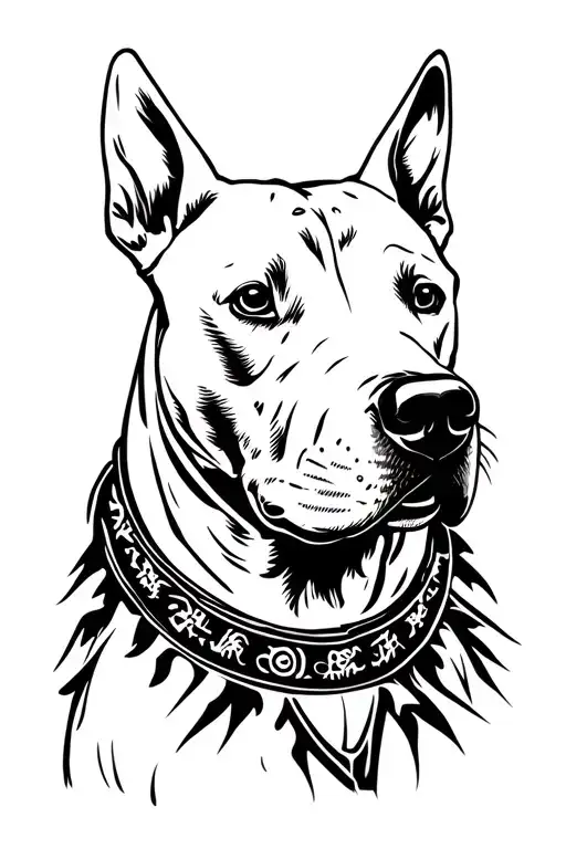 Bull Terrier Samurai