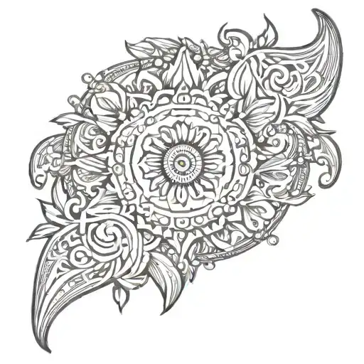 Indian Design Ornament Chest Piece