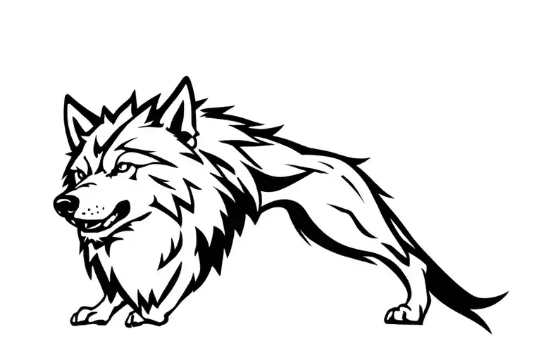 Aggressive Wolf Profil