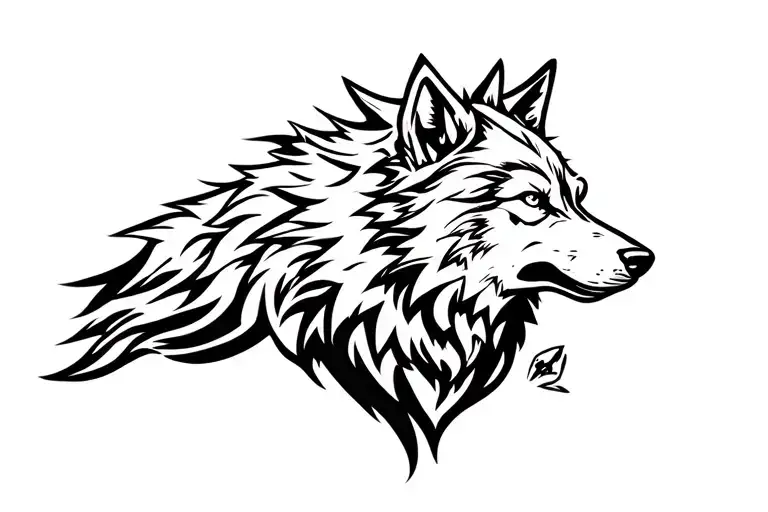 Aggressive Wolf Profil