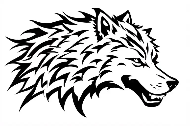 Aggressive Wolf Profil